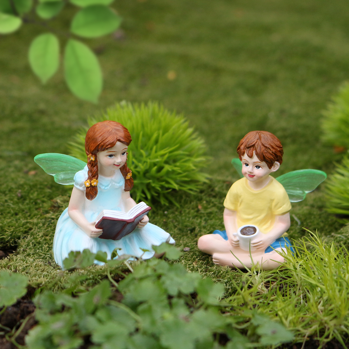 2 Reading and Coffee Drinking  - Bonsai Garden World ulasan dan harga