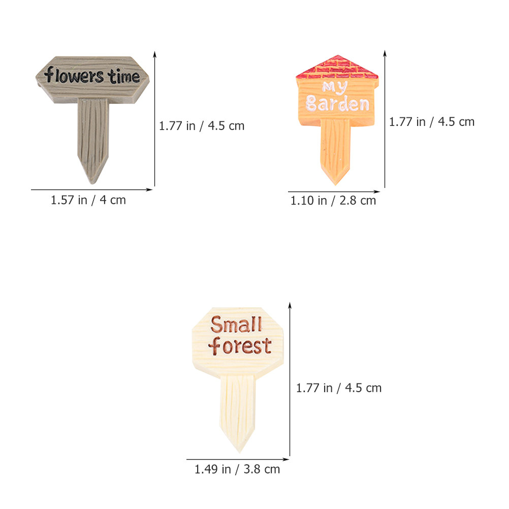 12Pcs Resin Direction Signpost - Bonsai Garden Mini ulasan dan harga