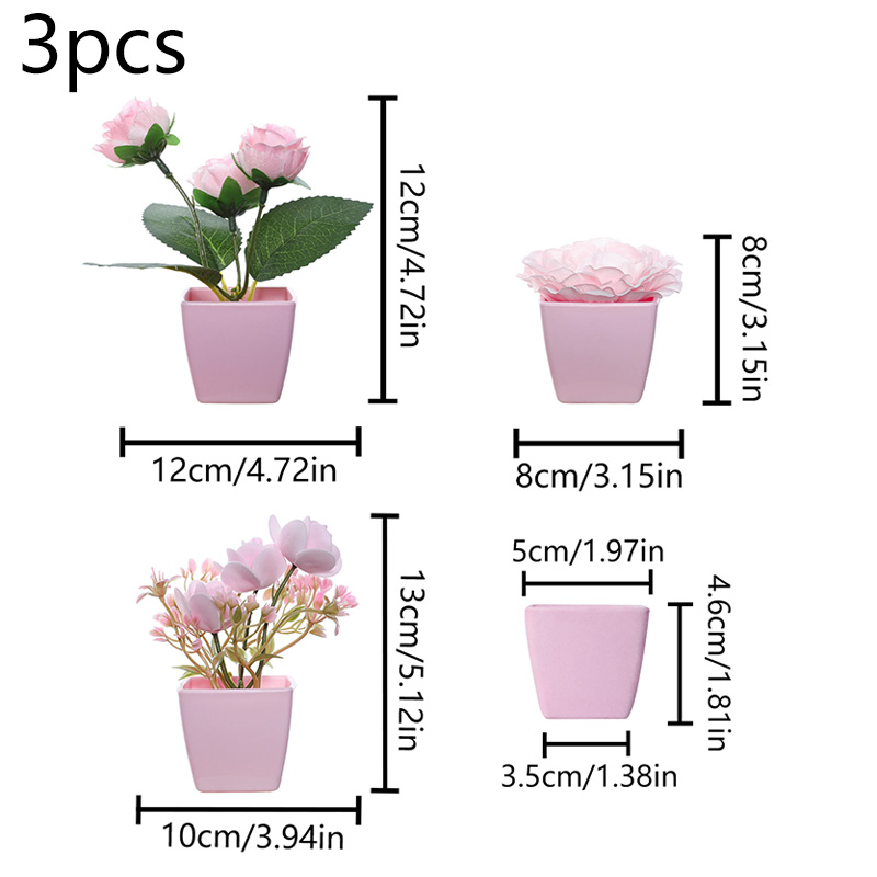 (A set of 3PCS) Simulated Mini - Bonsai Garden Mini ulasan dan harga
