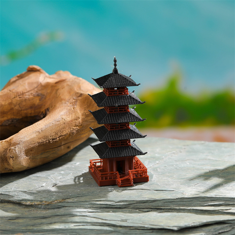 🛒1Pc Mini Pagoda Statue Chines - Bonsai Garden Mini ulasan dan harga